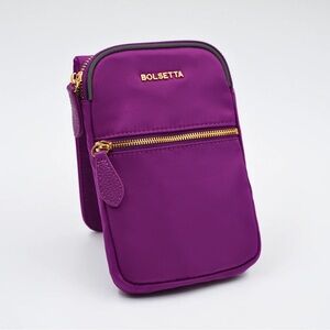 Bolsetta Purple Blocking Snap-on Magnetic phone pouch